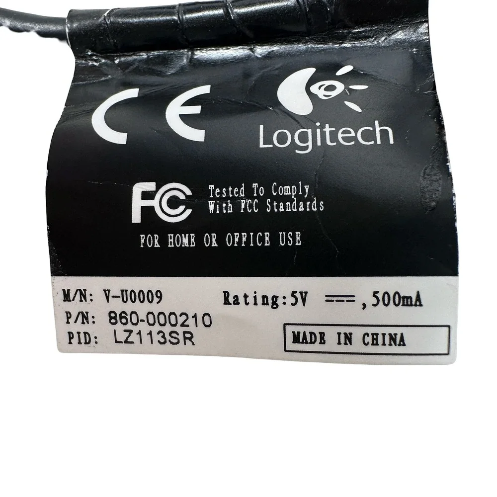 Logitech QuickCam Pro for Notebooks V-U0009 Carl Zeiss 2MP Autofocus USB Webcam
